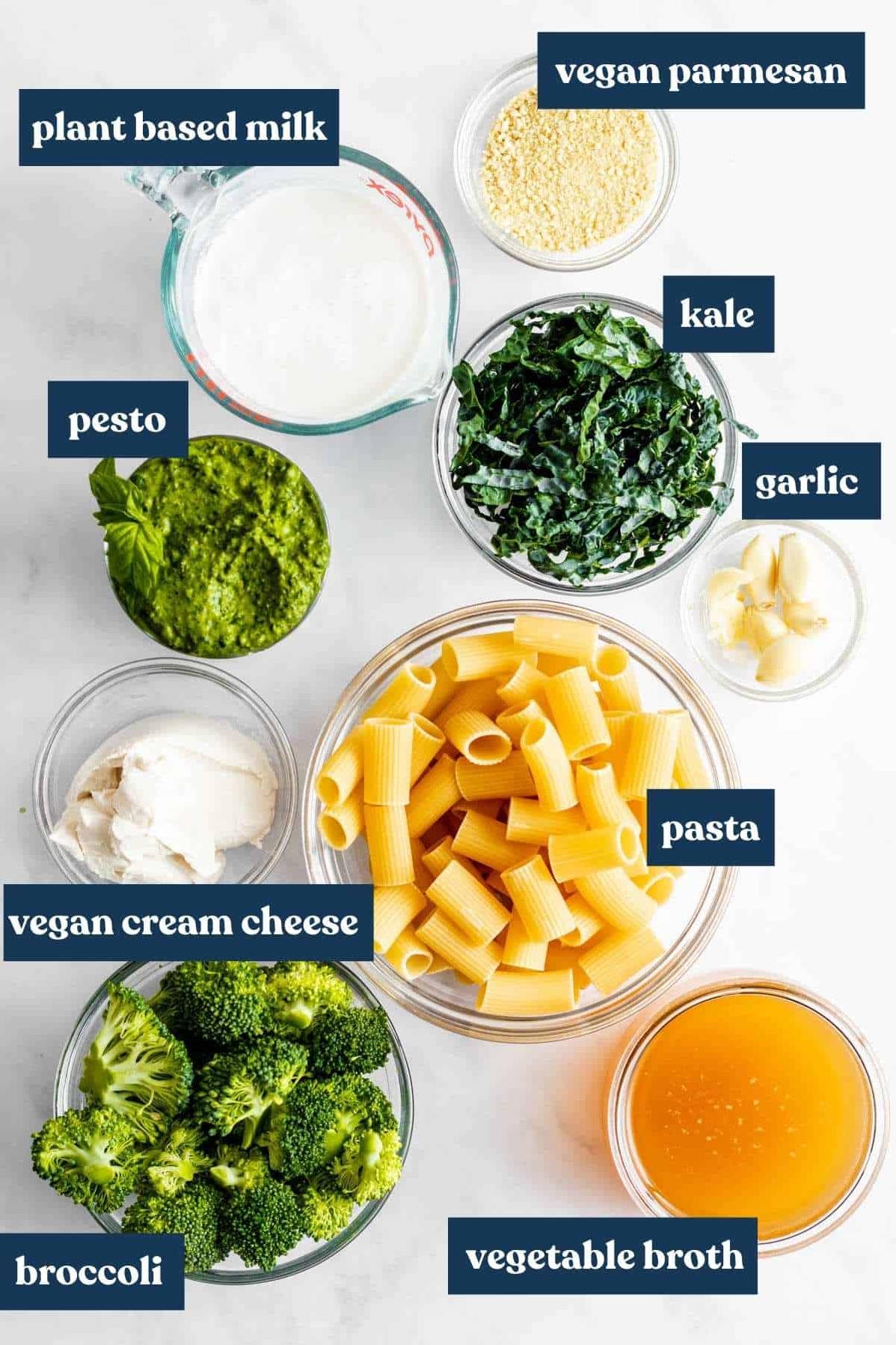  A bowl of comfort: creamy pesto pasta with broccoli