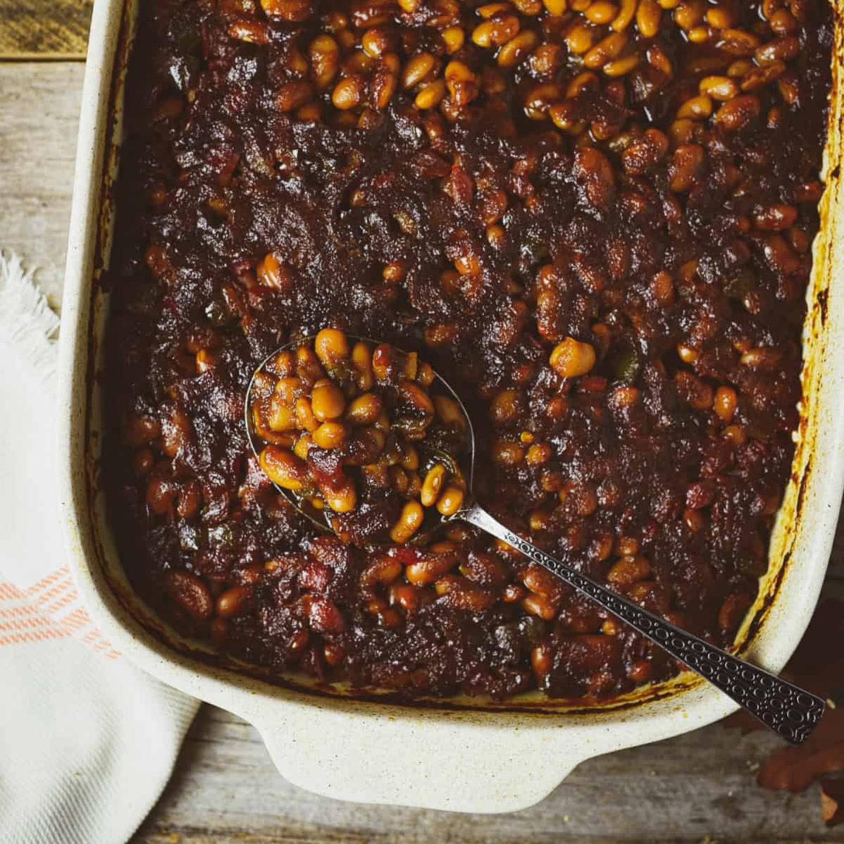  A bowl of these baked beans will warm your soul.
