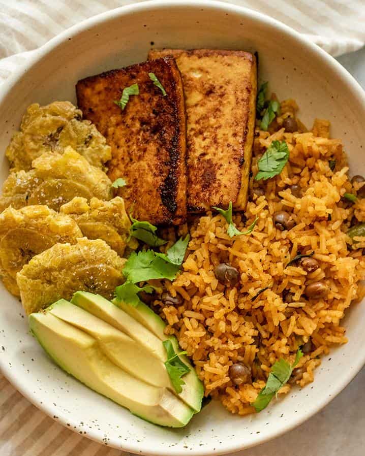  A colorful plate full of authentic Puerto Rican flavors!