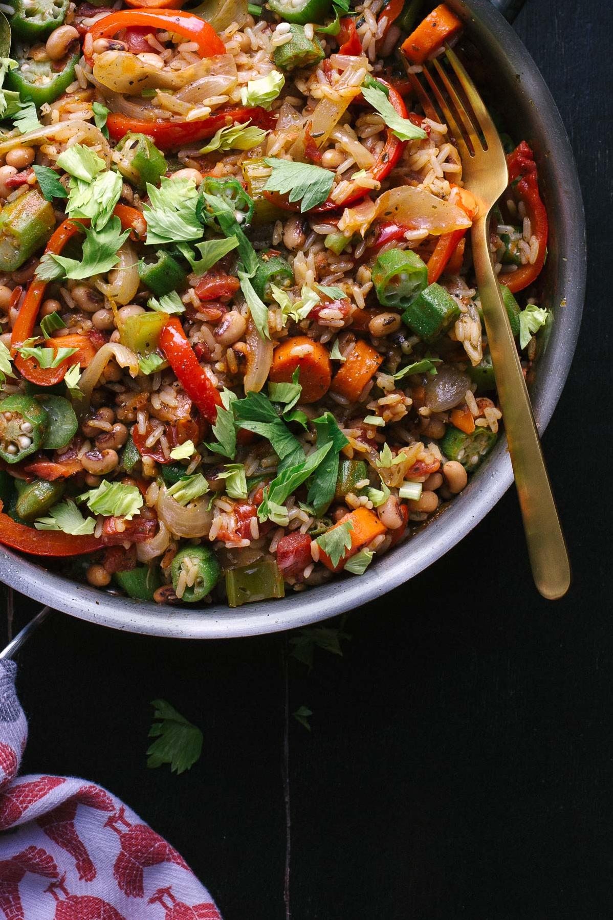  A hearty and satisfying vegetarian jambalaya that's perfect for a cozy evening in.