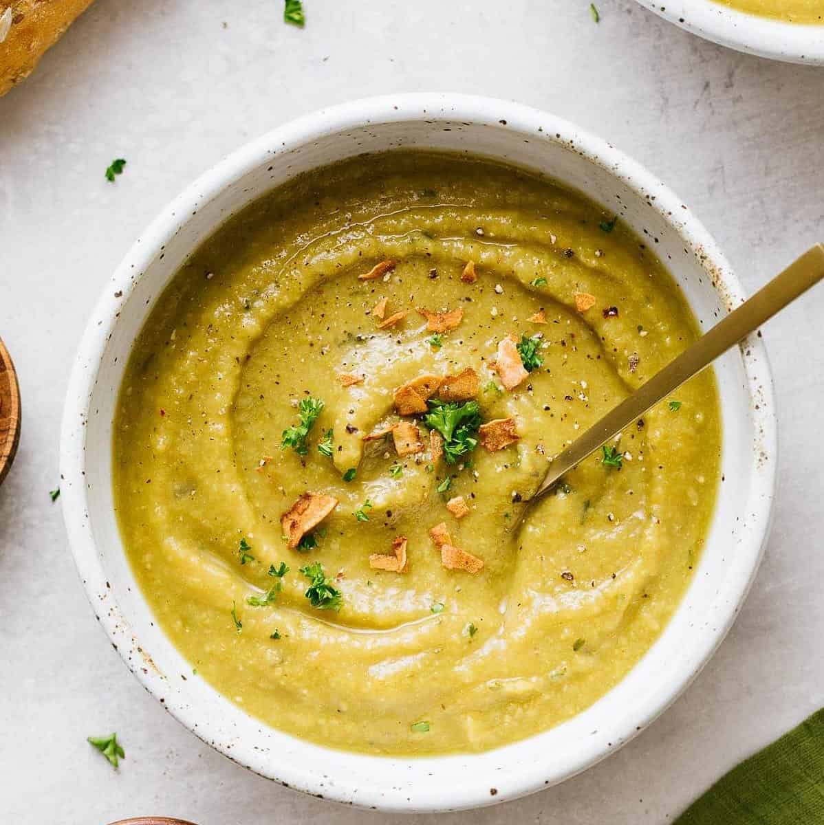  A perfect meal on a chilly day, Split Pea Soup recipe.