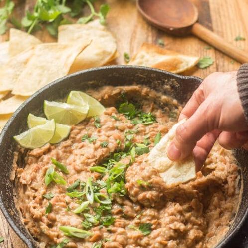  A scoop of these vegan refried beans will make your heart happy!