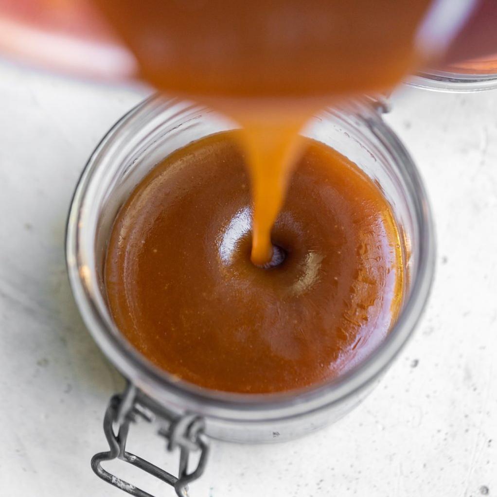  A sweet and sticky syrup without the dairy ingredients