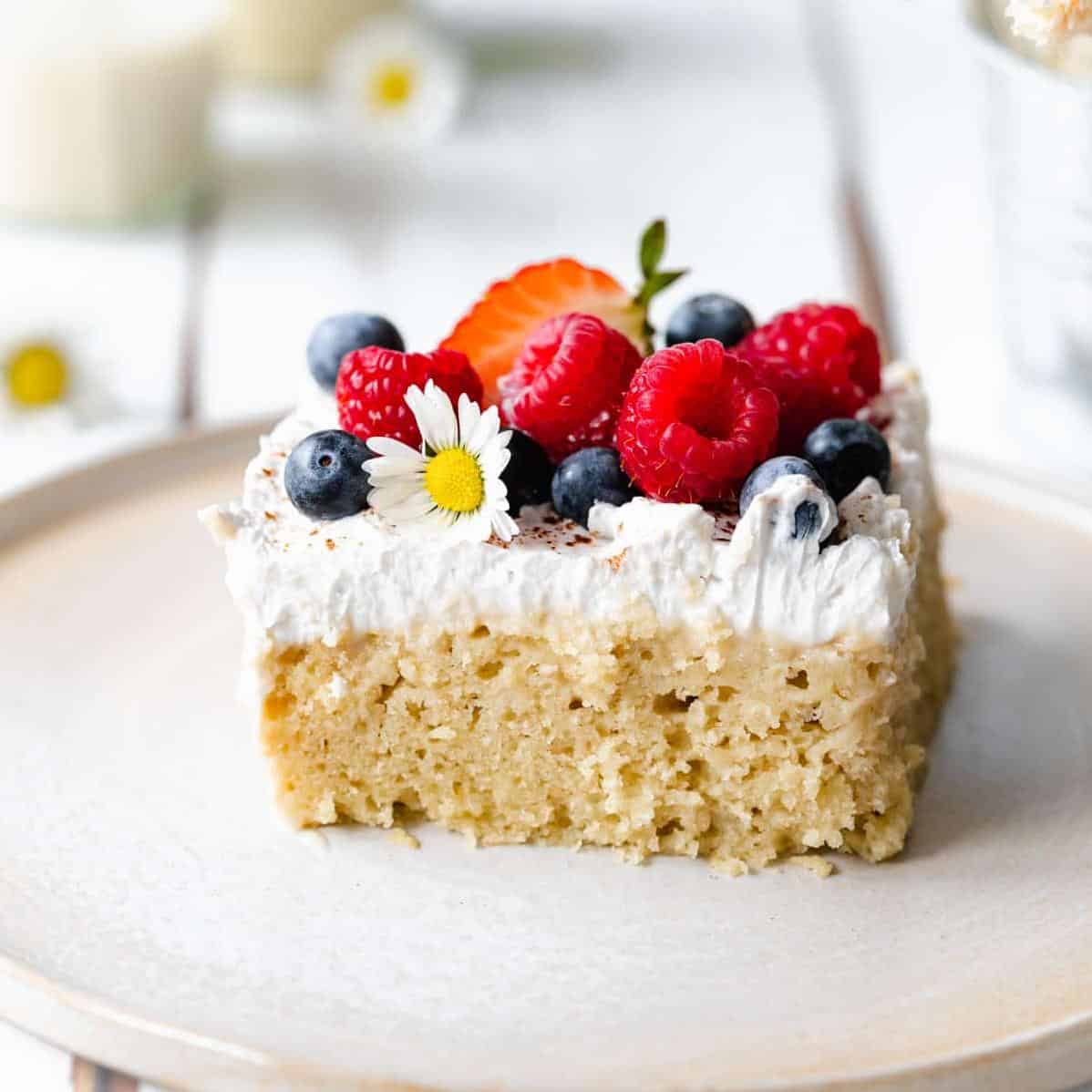  A vegan spin on the classic tres leches cake, perfect for plant-based eaters.