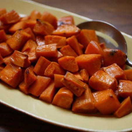  Add a little twist to your classic roasted sweet potatoes with this agave glaze recipe.
