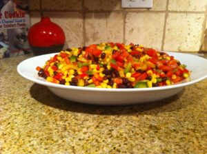 Aztec Black Bean Salad (Vegan, Low Fat)