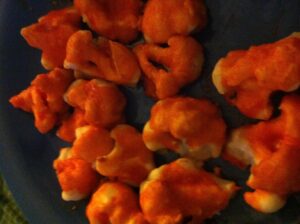 Baked Vegetarian Buffalo Cauliflower "wings"