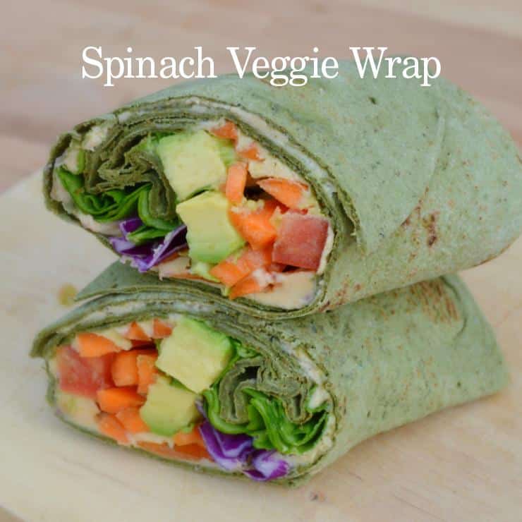  Best spinach wrap ever! So healthy & delicious.