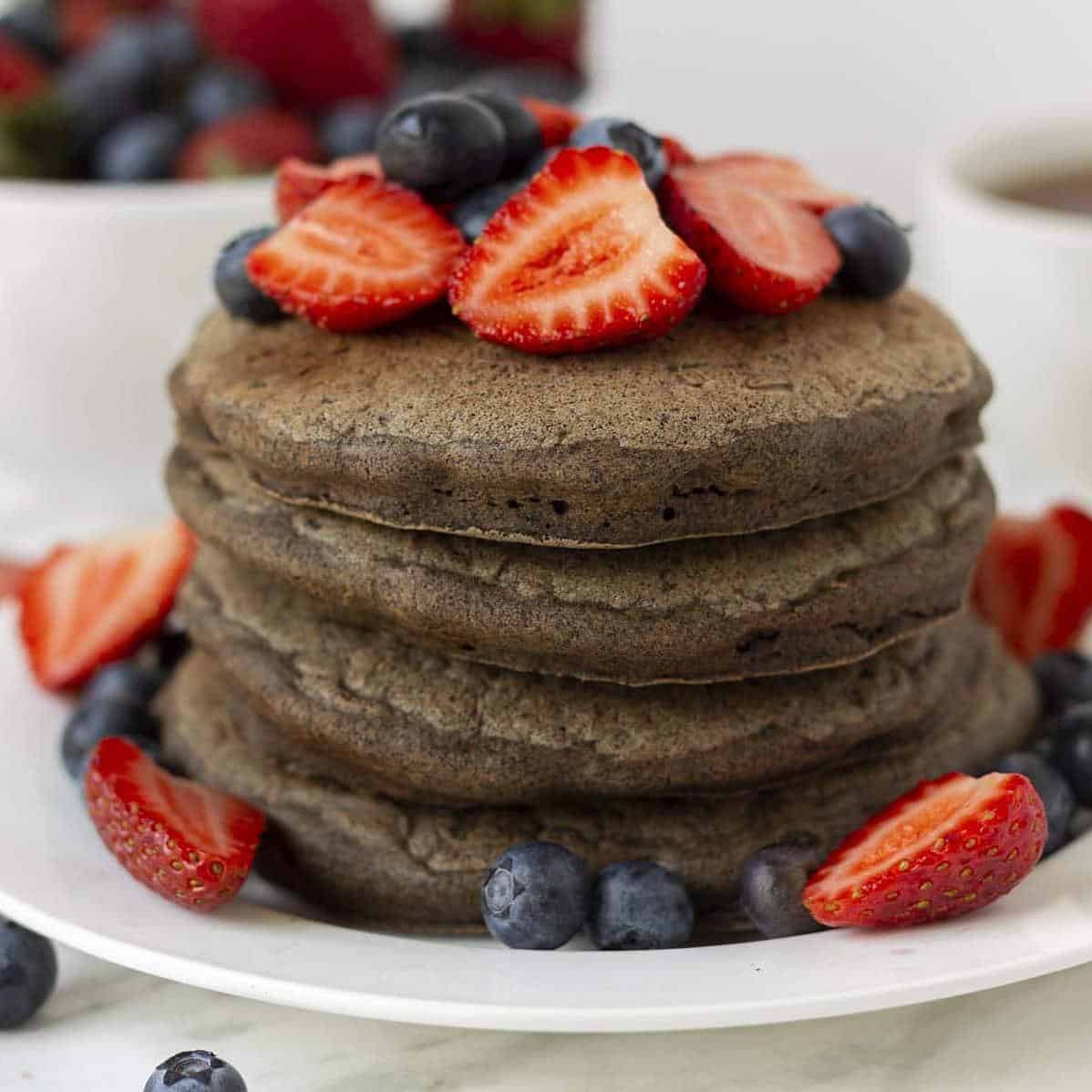  Buckwheat flour adds a subtle nuttiness to the pancakes, making them truly irresistible.