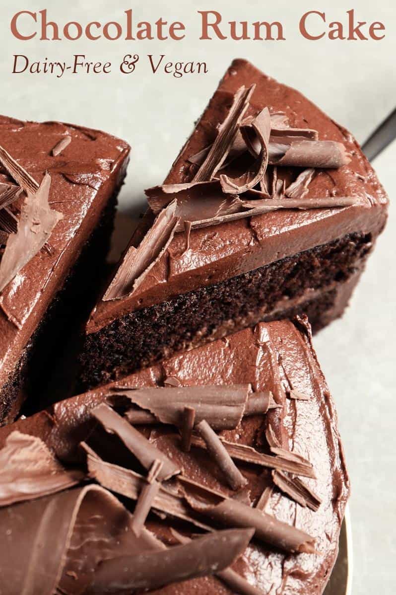 Delicious Vegan Chocolate, Rum Raisin Cake Recipe