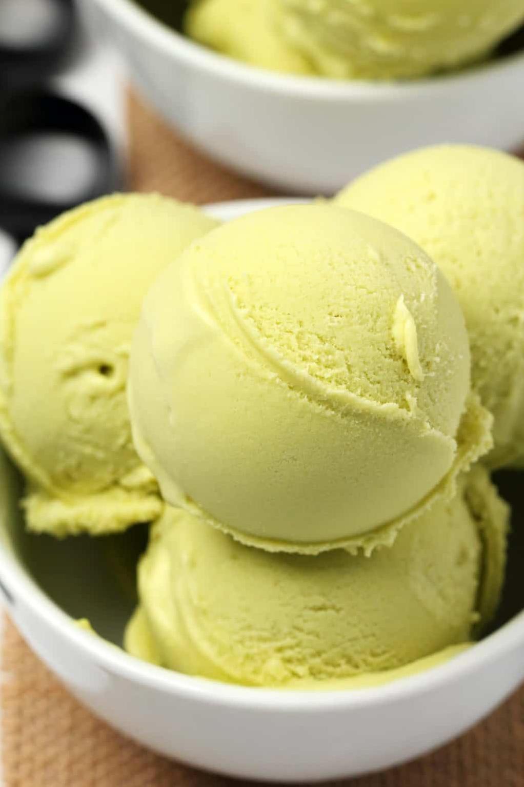  Creamy and dreamy, this vegan avocado ice cream is a real treat for your taste buds.