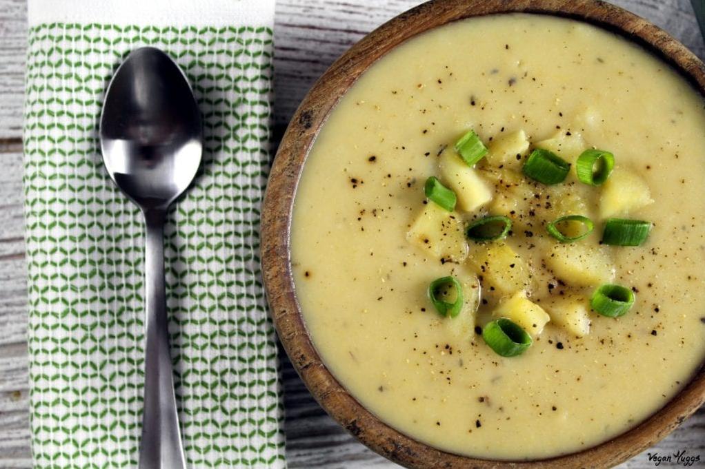  Creamy comfort in a bowl doesn't get much better than this vegan potato-leek soup