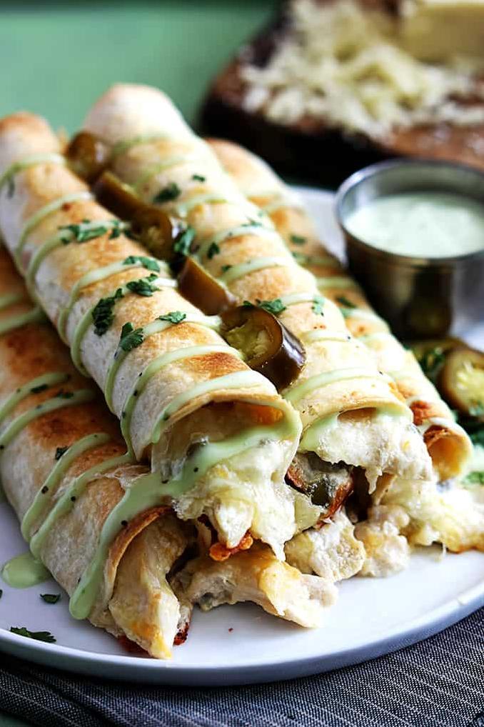  Creamy, crunchy, spicy - these taquitos have it all!