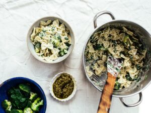 Creamy Vegan Pesto Pasta With Broccoli