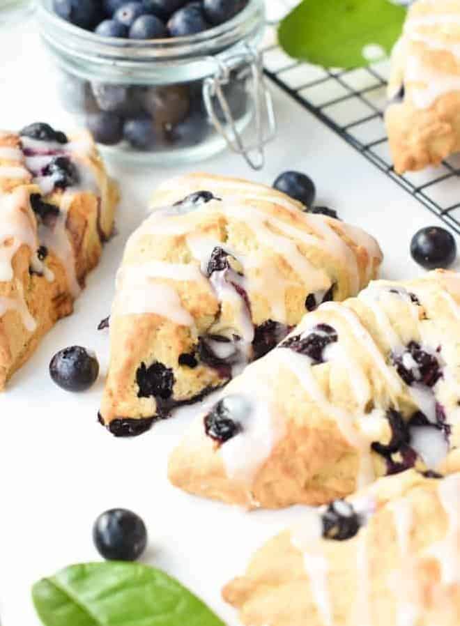  Delicate crumbs and fresh, juicy blueberries in every bite.