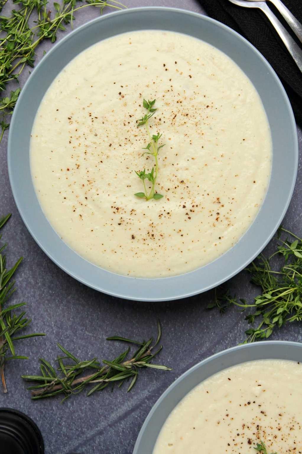  Deliciously smooth and velvety Cauliflower Soup that will satisfy your cravings in no time.