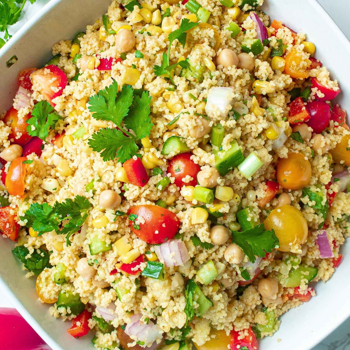 Dive into this vegan-friendly couscous salad that’s full of flavor!