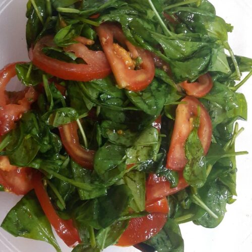 Easy Vegan Spinach Salad