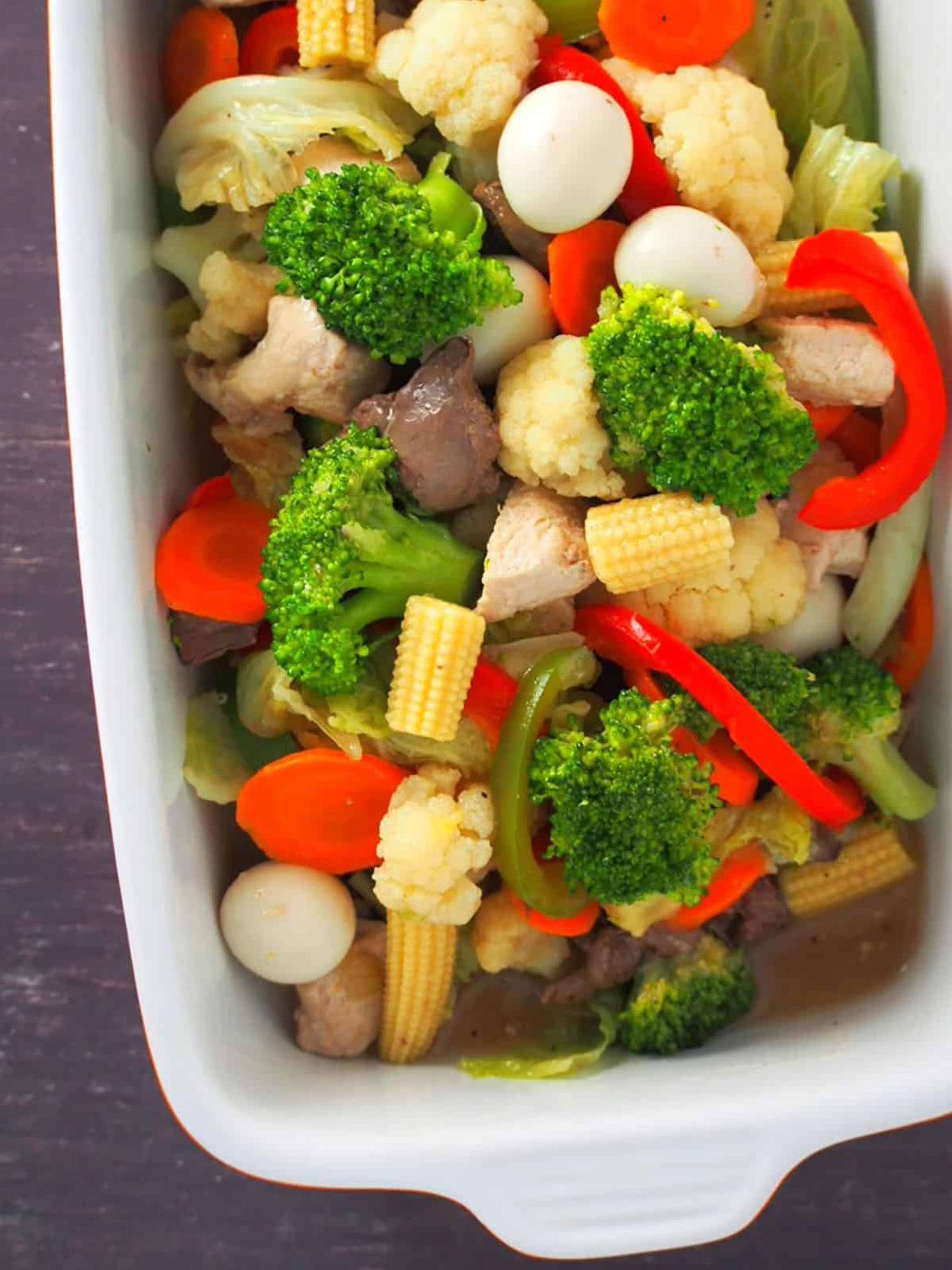  Enjoy a healthy, hearty meal with this Filipino chop suey recipe!