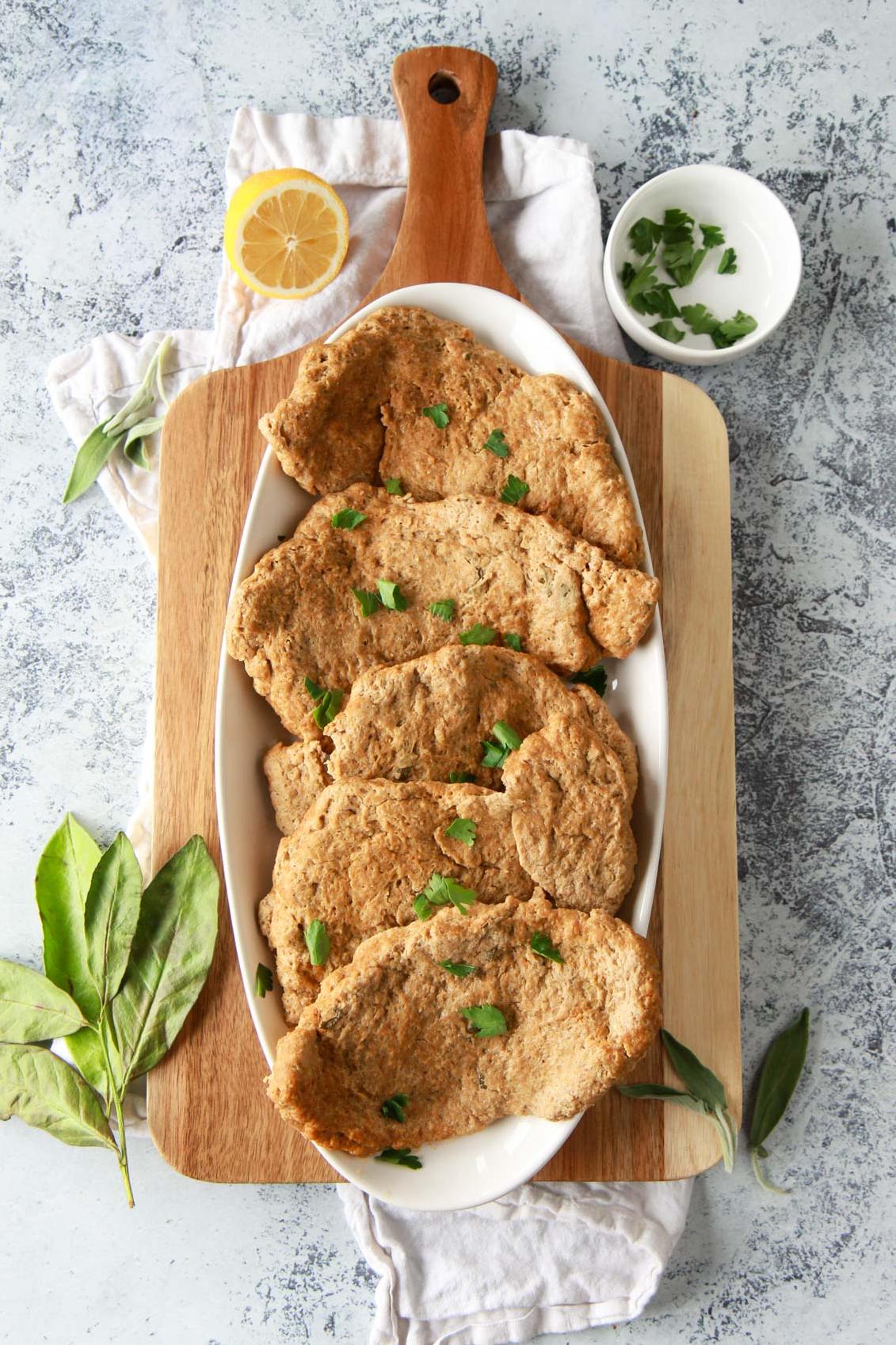  Every bite of this Chickpea Chicken Cutlet is crunchy on the outside and tender on the inside.