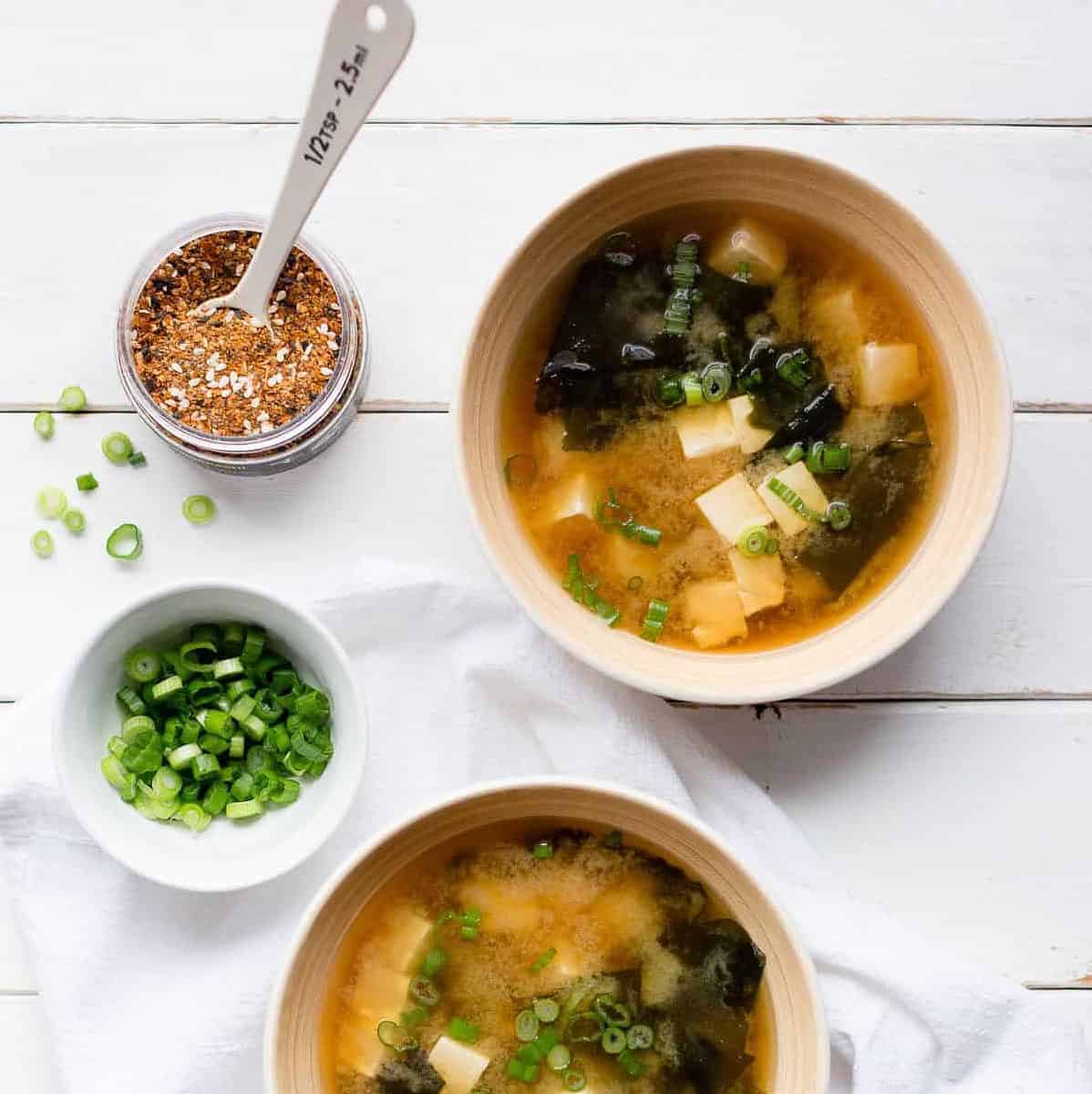  Every spoonful of this miso soup packs a punch, thanks to the addition of umami miso.