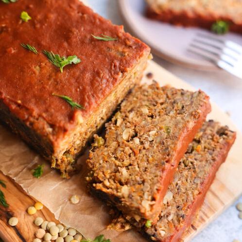  Get ready to indulge in a vegan feast with this savory and delicious lentil loaf.