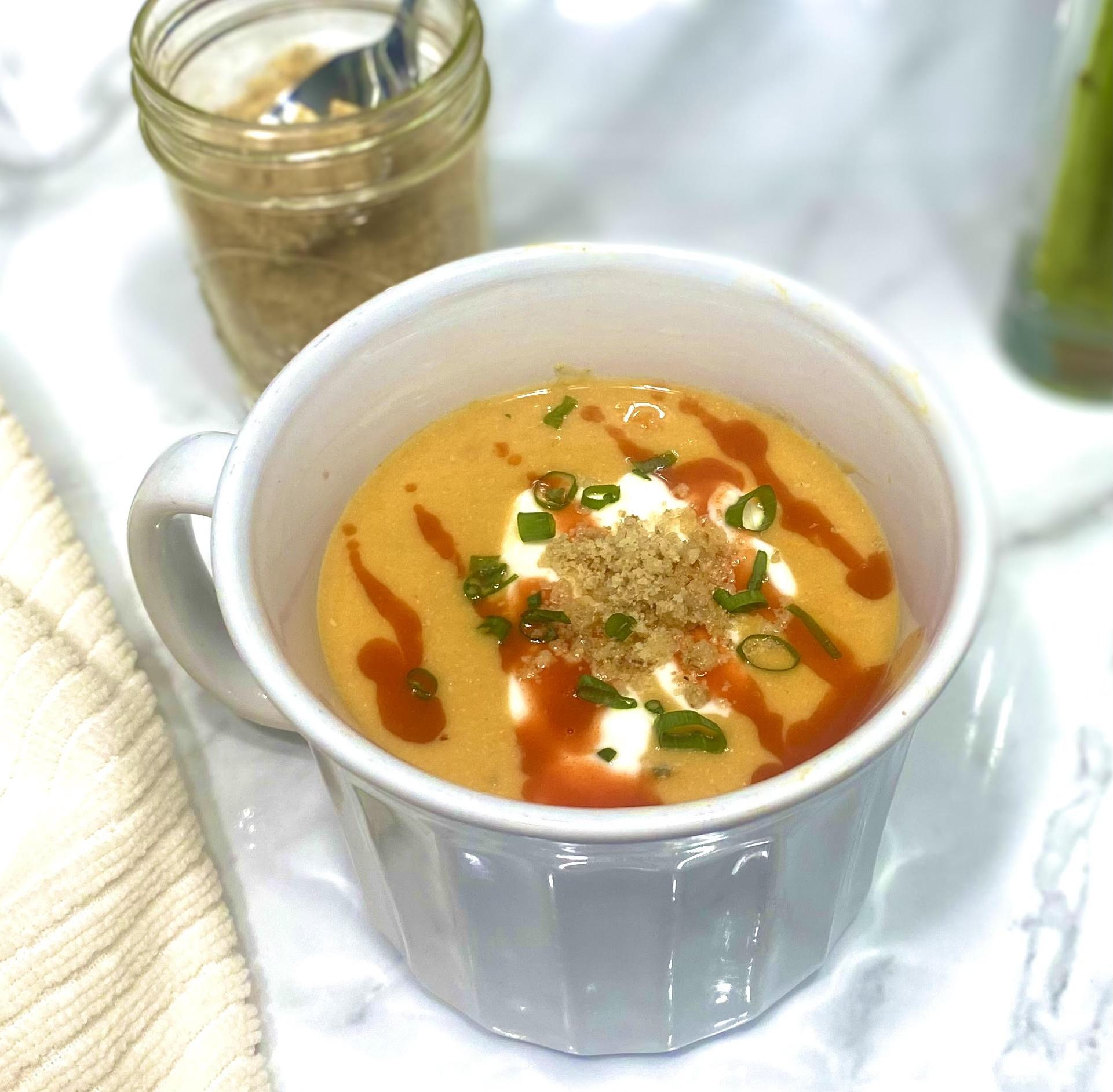  Get ready to satisfy your taste buds with this spicy vegan soup