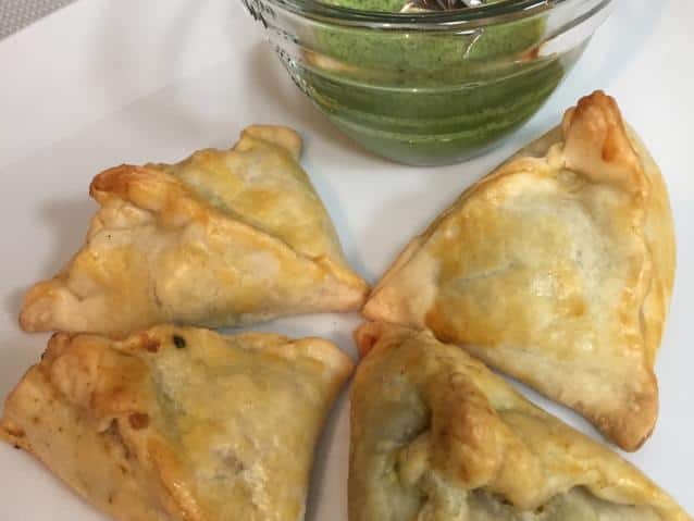  Get ready to take a tasty trip to India with these vegetarian samosas.