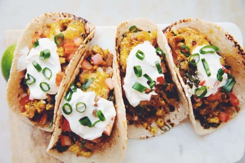  Get your Tex-Mex fix with these mouthwatering vegetarian tacos.