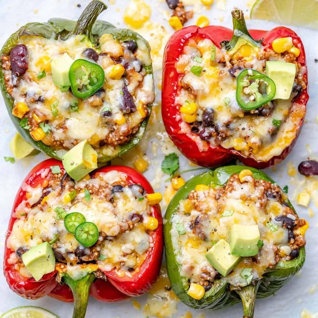  Go green with these stuffed bell peppers!