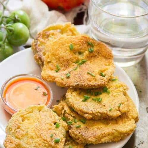  Golden brown and crispy, you won't be able to resist these Vegan Fried Green Tomatoes.