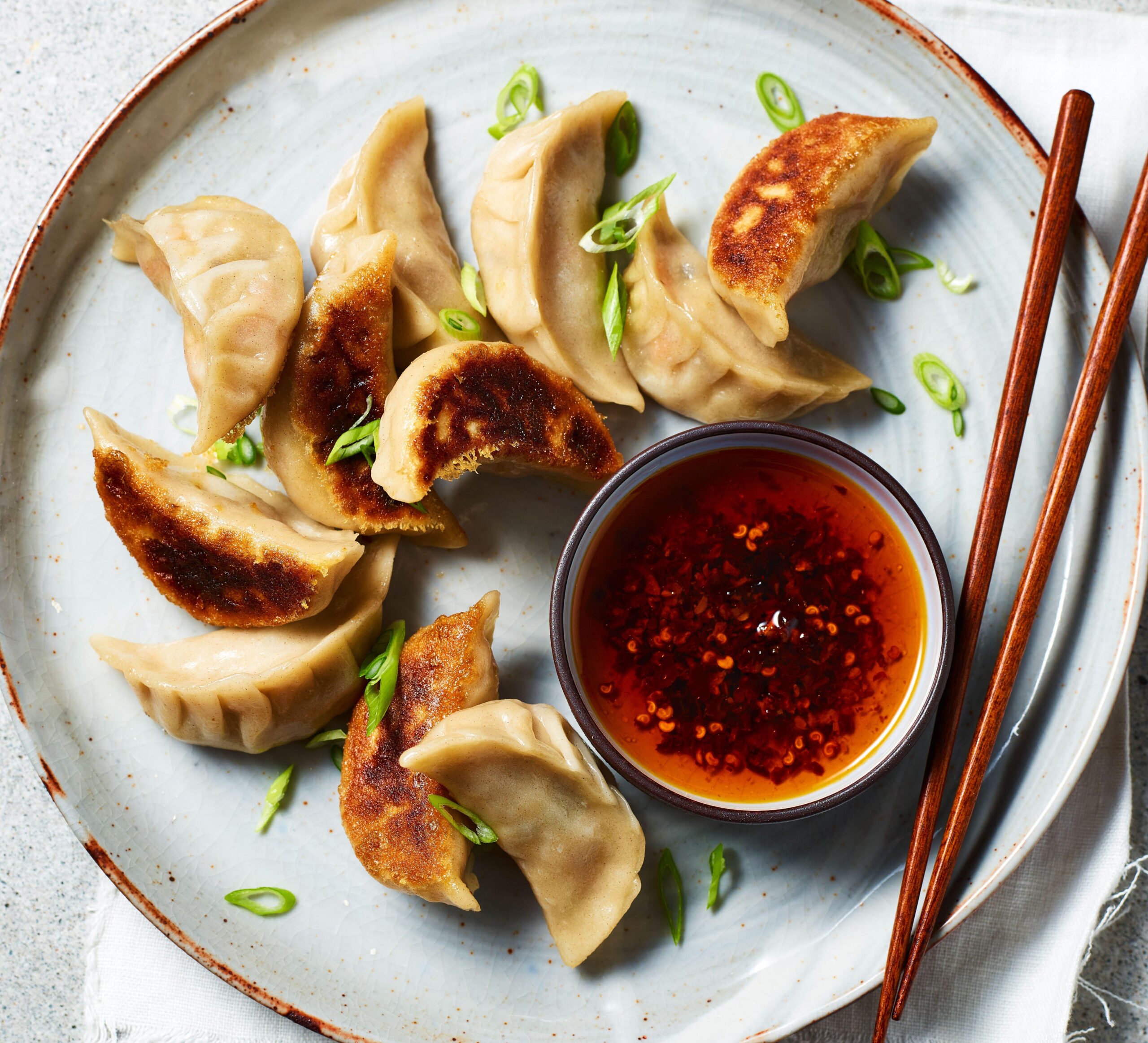  Gyoza without meat? Yes please! You won't believe how tasty these little guys are.