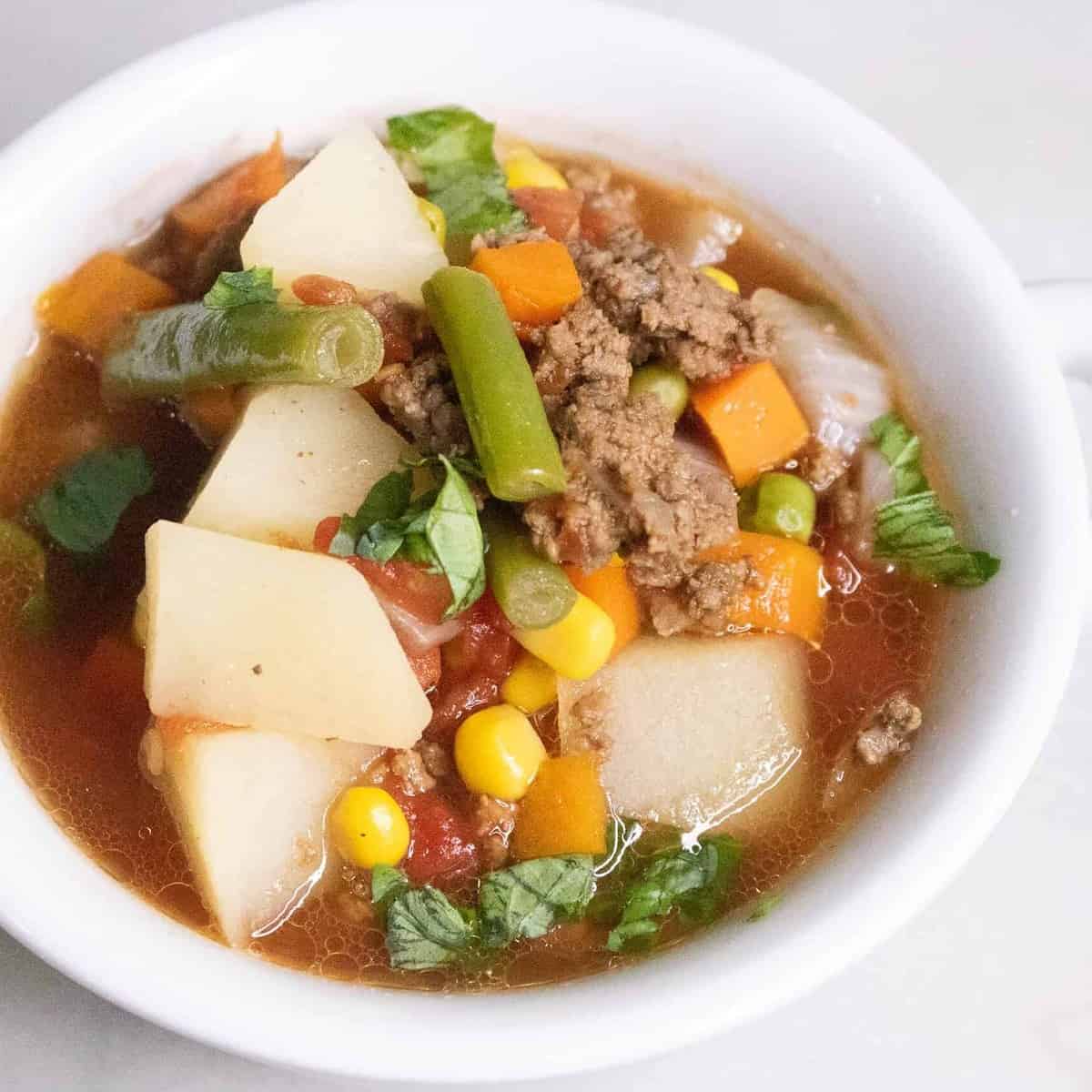  Hearty and flavorful, this Poor Man's Soup is a budget-friendly vegetarian recipe that will warm you up from the inside out.
