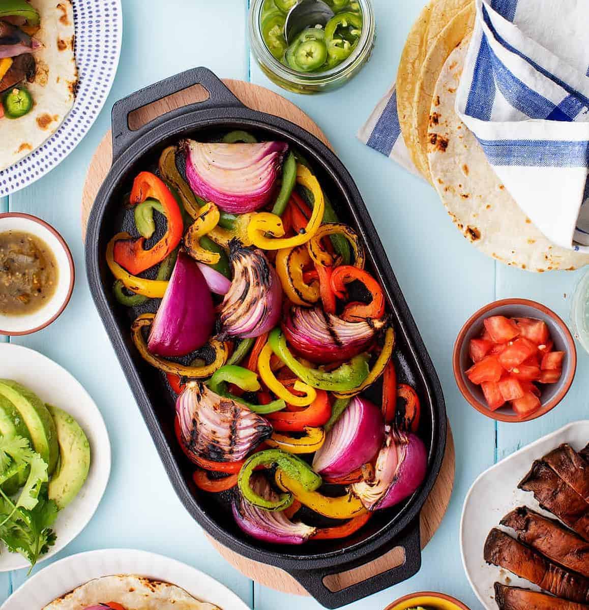  I love how quick and easy it is to make these vegetarian fajitas