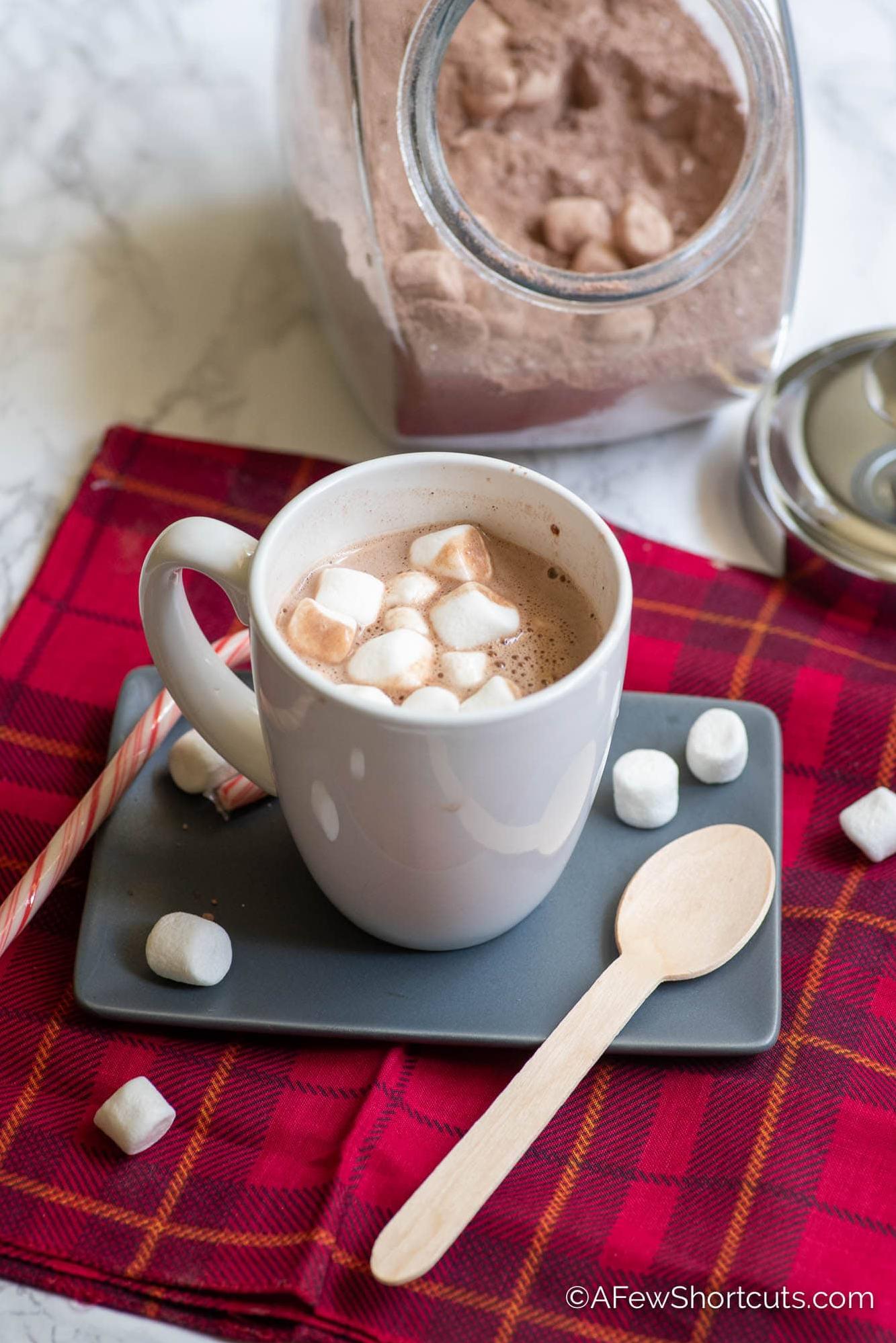  Indulge in a mug of decadent hot chocolate with this simple vegan mix.