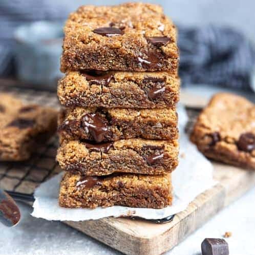  Indulge in the rich, velvety flavor of these chocolate chip bars.