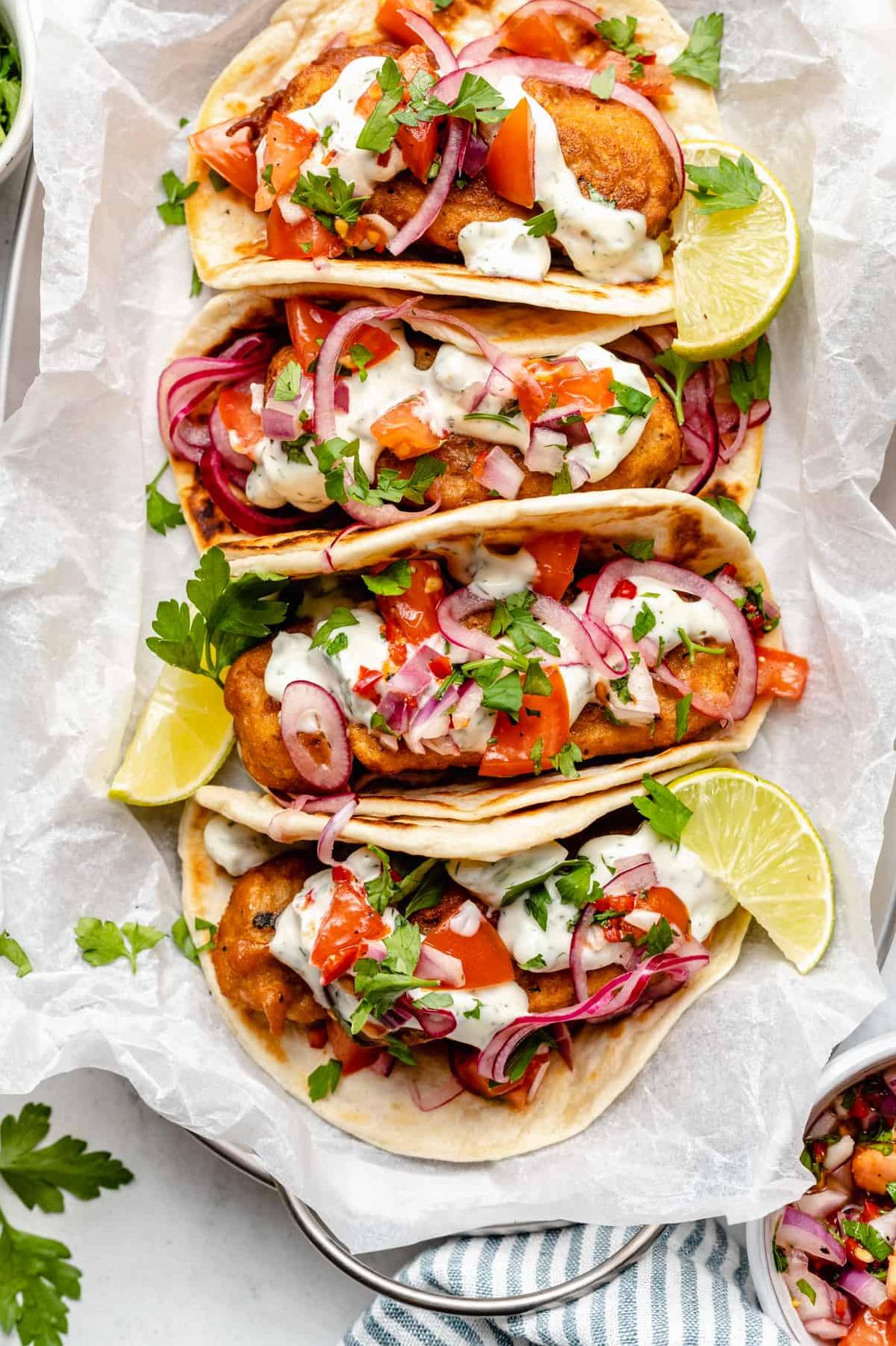  Looking for a plant-based dinner idea? These Vegan Fried 'Fish' Tacos are a must-try.
