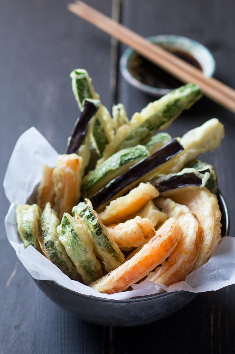   Make vegetables a bit more playful with vegan tempura batter.