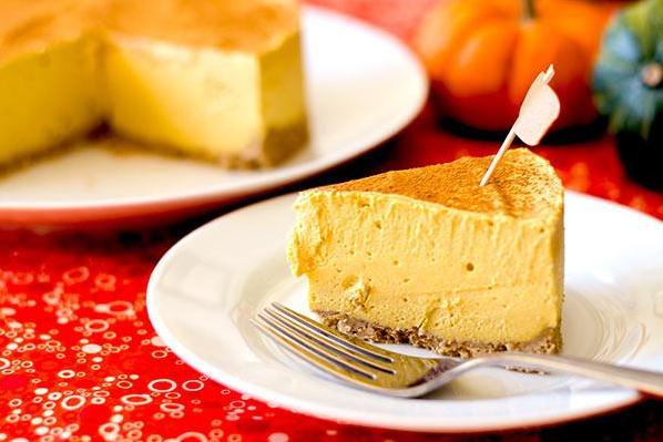 No-Bake Vegan Pumpkin Cheesecake (Gluten-Free, Diabetic-Friendly