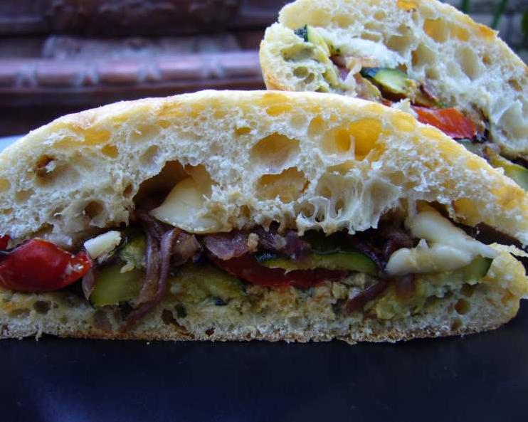  Nothing tops off a sandwich like melted brie cheese and healthy vegetables!