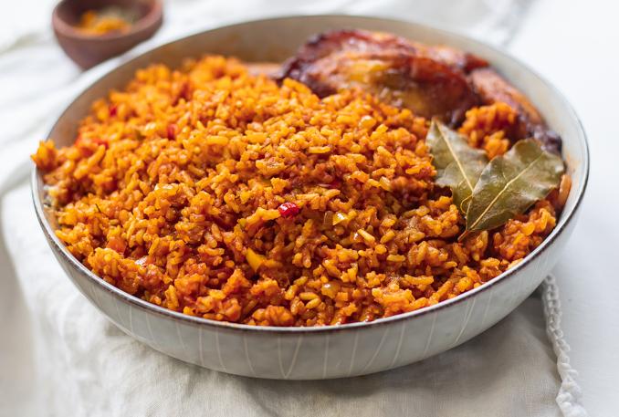  One bite of this Jollof rice and you'll feel like you're in Accra, Lagos, or Dakar.