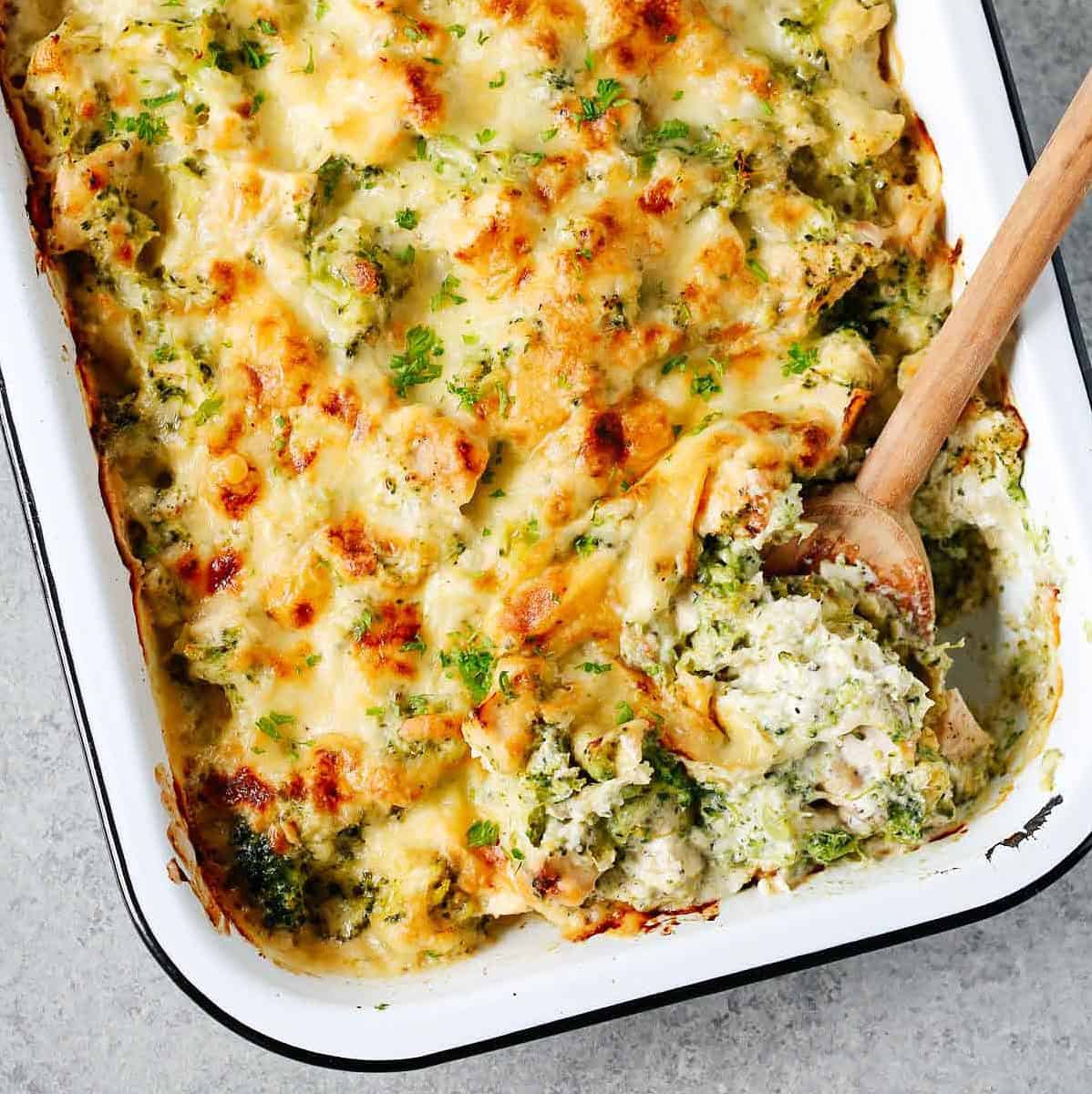  One spoonful of this vegan broccoli and cauliflower casserole and you'll be hooked.