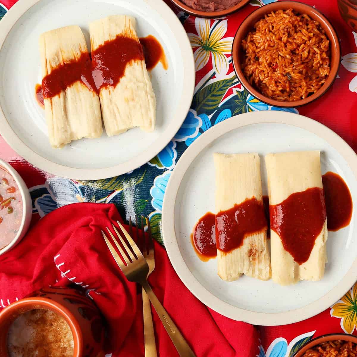  Perfect for a cozy night in, these vegetarian tamales will warm you from the inside out.