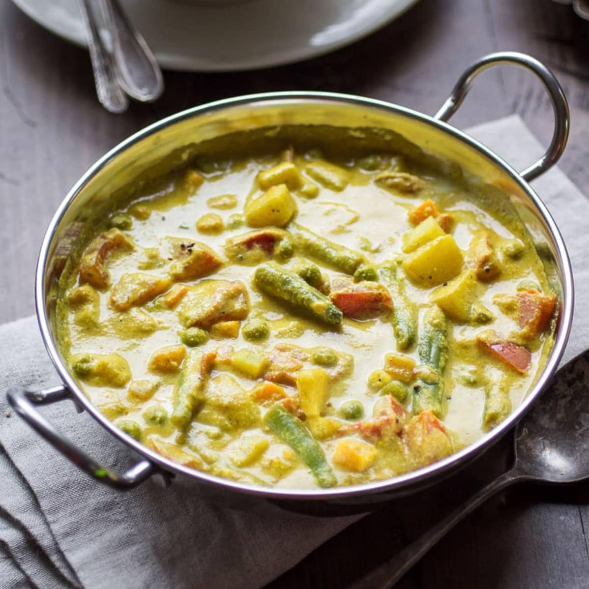  Perfect for a cozy night in, this vegetarian korma is comfort food at its finest.