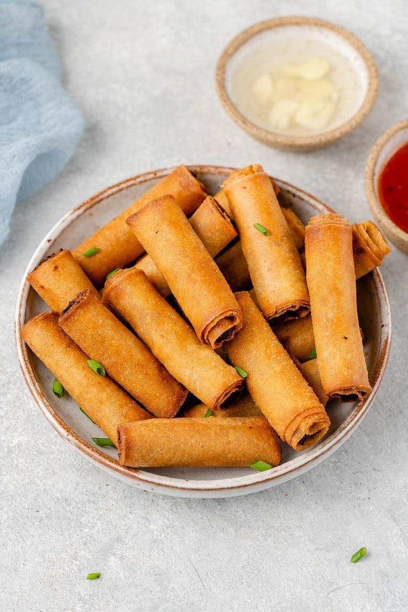  Perfect for snacking or serving as a party appetizer, these lumpia are sure to impress.