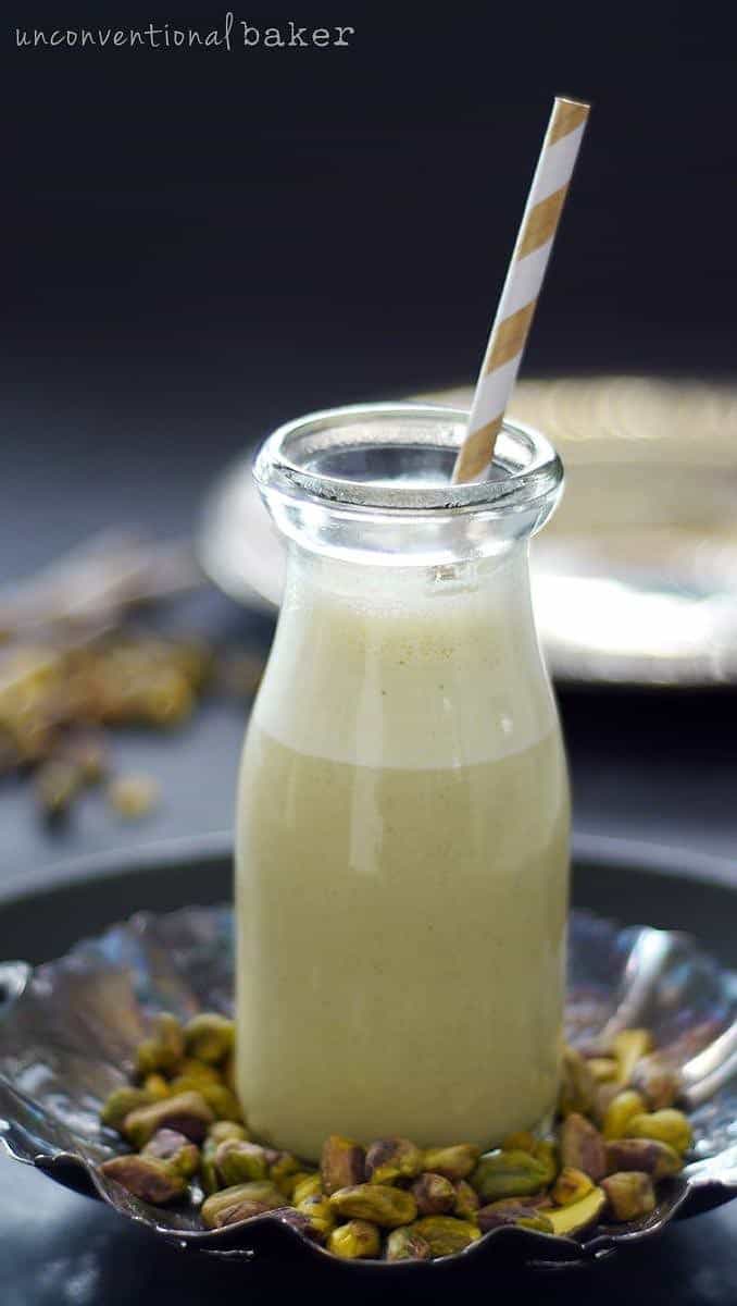  Pistachios aren't just for snacking! Turn them into a creamy and delicious milk alternative.