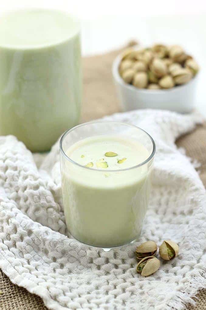  Pour yourself a glass of goodness with this easy-to-make pistachio milk recipe.
