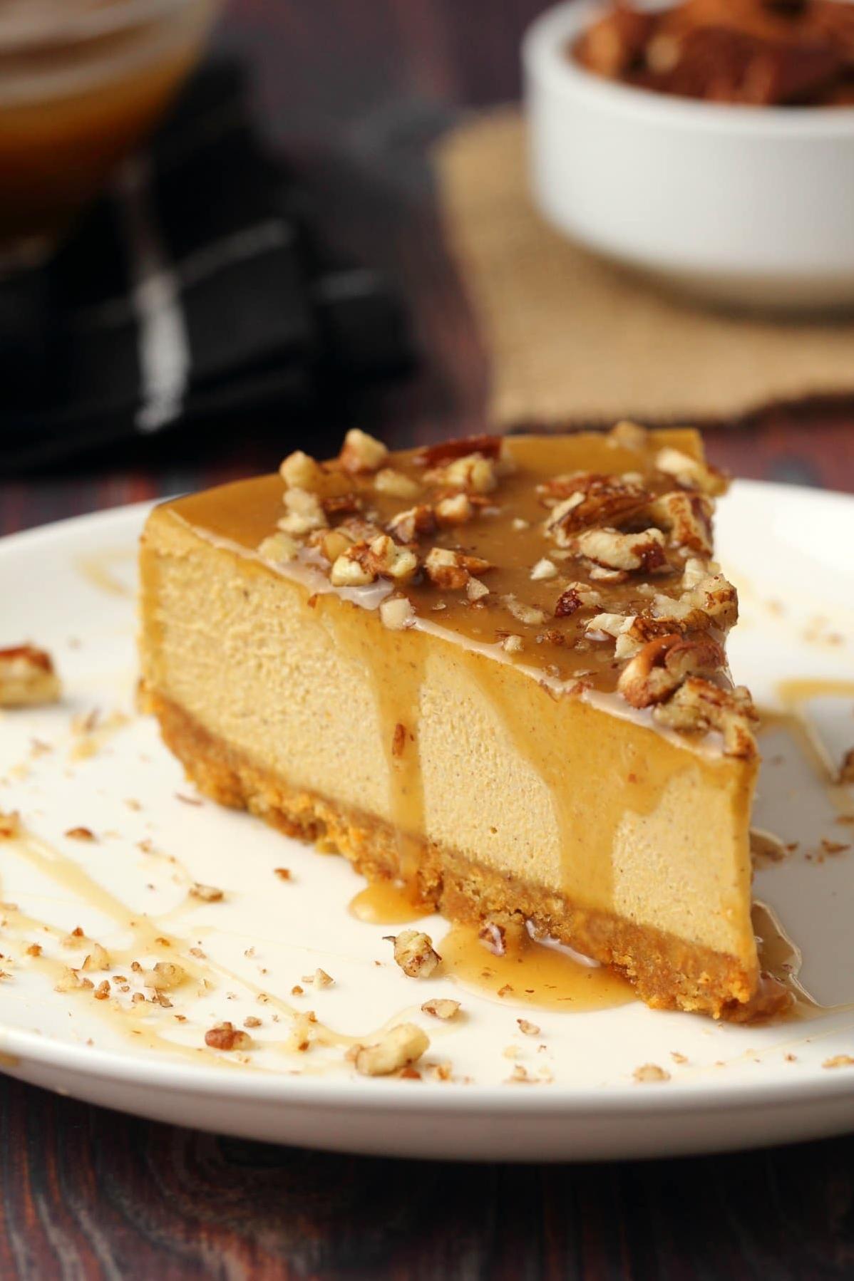 Indulge In A Heavenly Treat: Vegan Pumpkin Cheesecake Recipe