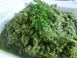 Pumpkin Seed Arugula Pesto Sauce (Vegan)