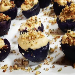 Purple Potatoes With Cashew Cream (Vegan Table)